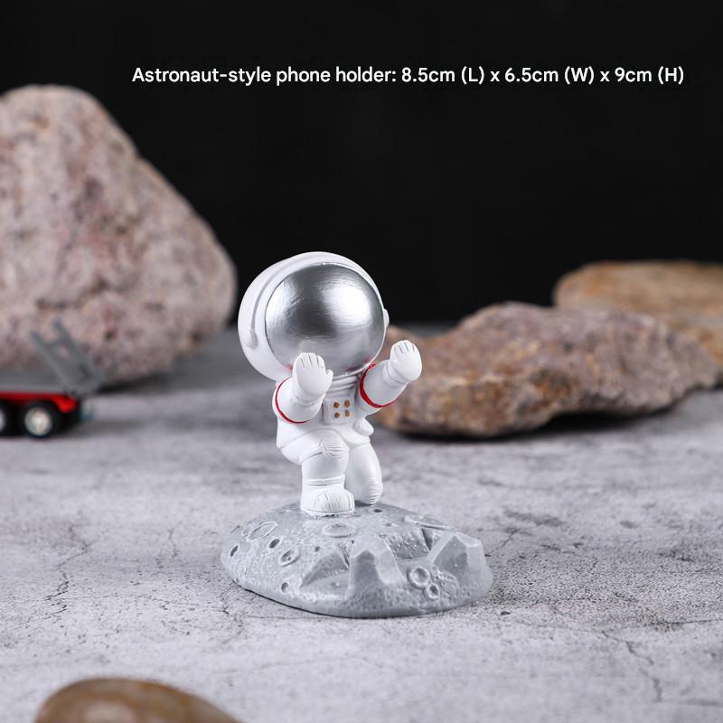 Creative astronaut desktop gadgets room home decoration creative mobile phone bracket spaceman birthday gift