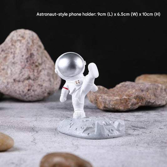 Creative astronaut desktop gadgets room home decoration creative mobile phone bracket spaceman birthday gift