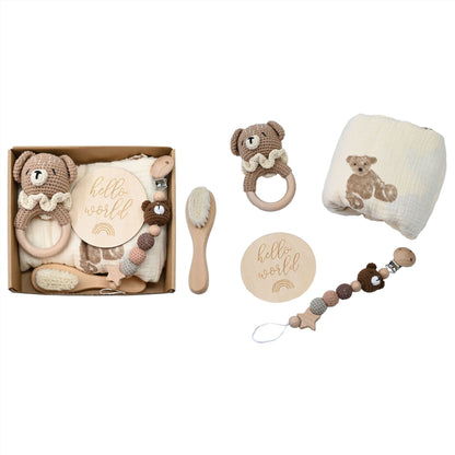 Hello World: Premium Handcrafted Baby Welcome Gift Set