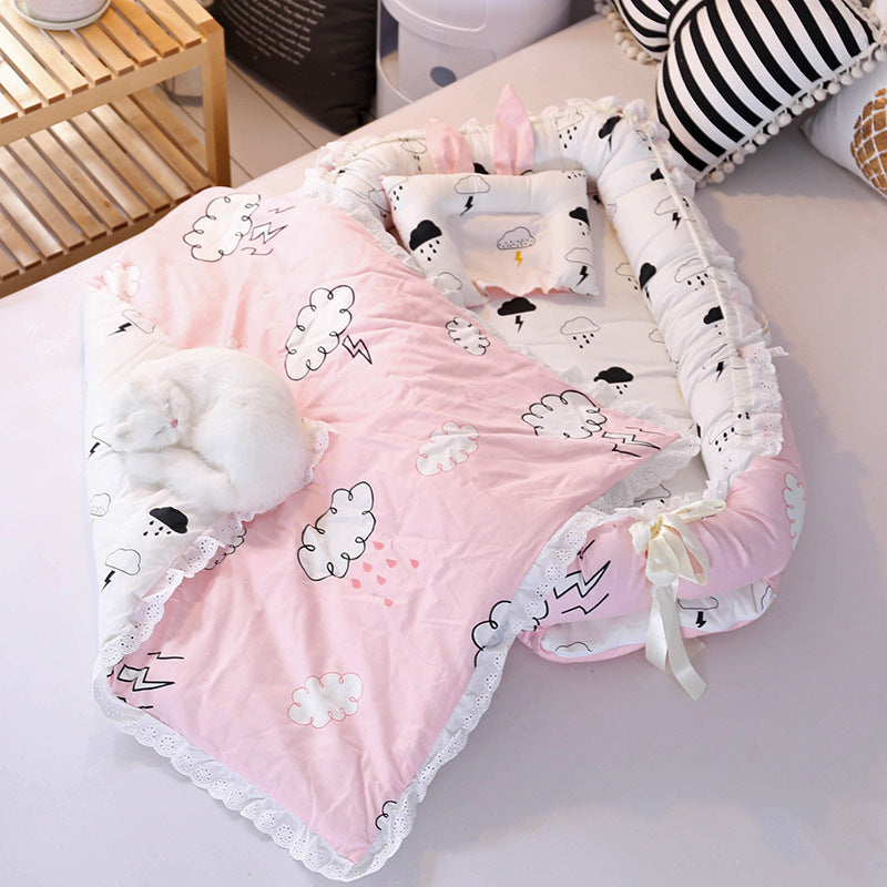 Fold able Travel Cotton baby bed