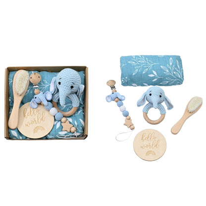Hello World: Premium Handcrafted Baby Welcome Gift Set