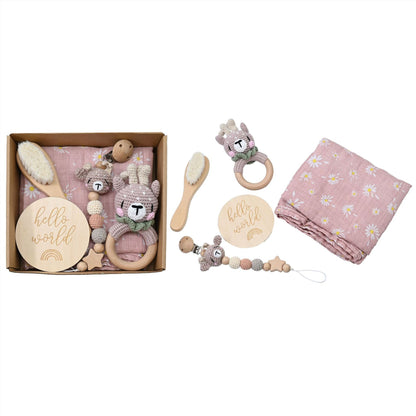 Hello World: Premium Handcrafted Baby Welcome Gift Set