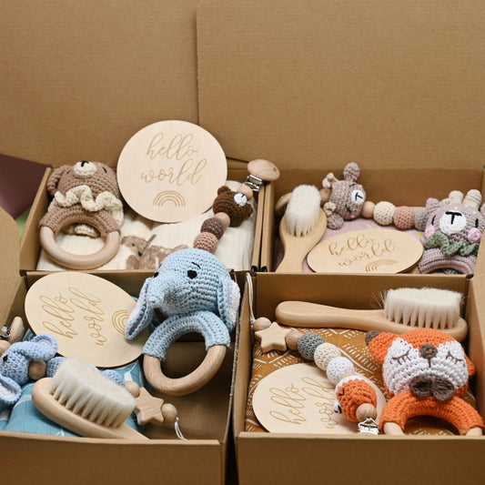 Hello World: Premium Handcrafted Baby Welcome Gift Set