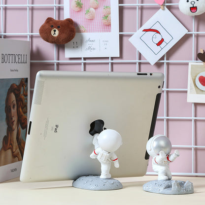 Creative astronaut desktop gadgets room home decoration creative mobile phone bracket spaceman birthday gift